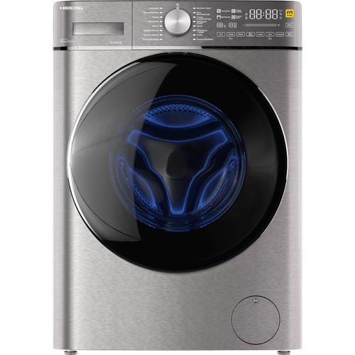 Стиральная машина Hiberg i-DDQ8-10614 Ss Steam Inverter с сушкой серый 7758000₽