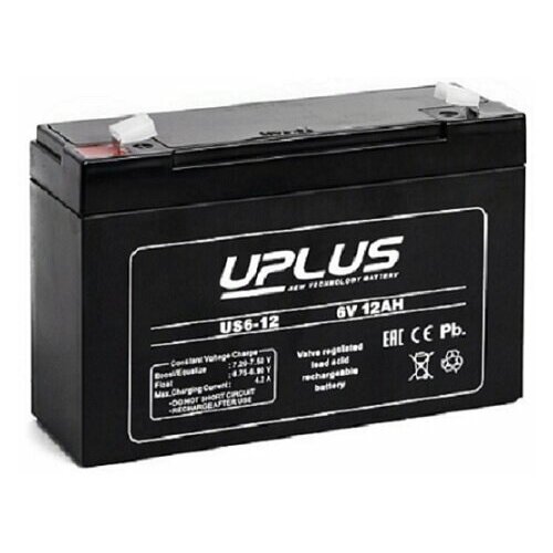 Аккумулятор для ИБП и прочего электрооборудования UPLUS US-General Purpose US6-12 6V 12 А/ч (151x50x100) AGM