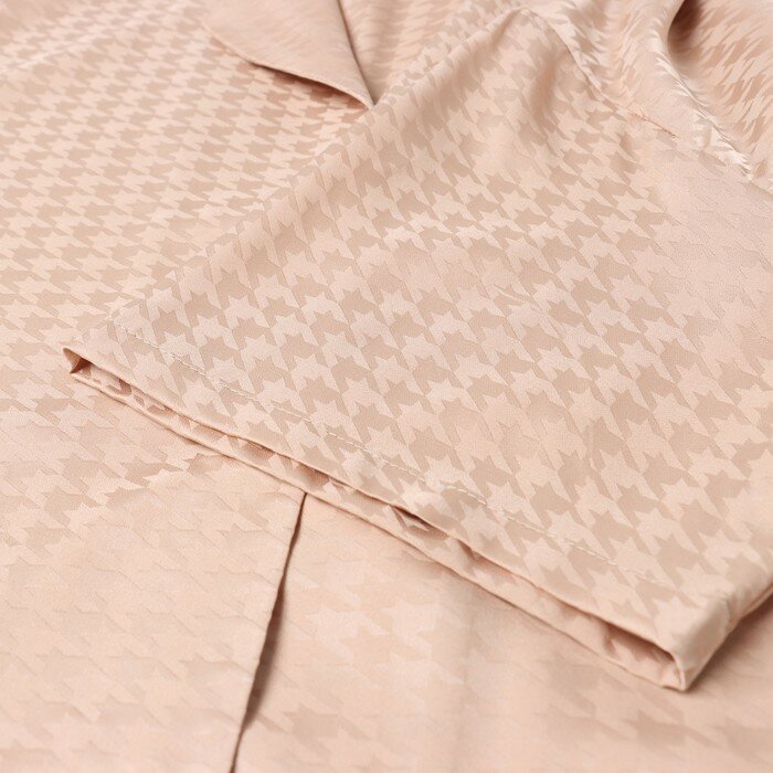 Пижама женская (рубашка и шорты) Kaftan Silk, р.40-42, бежевый Kaftan 9663863 - фотография № 8