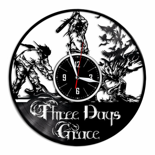 Three Days Grace - настенные часы из виниловой пластинки