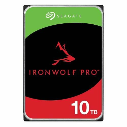 Жесткий диск Seagate Ironwolf Pro ST10000NT001, 10ТБ, HDD, SATA III, 3.5 жесткий диск seagate skyhawkai st10000ve0008 10тб hdd sata iii 3 5
