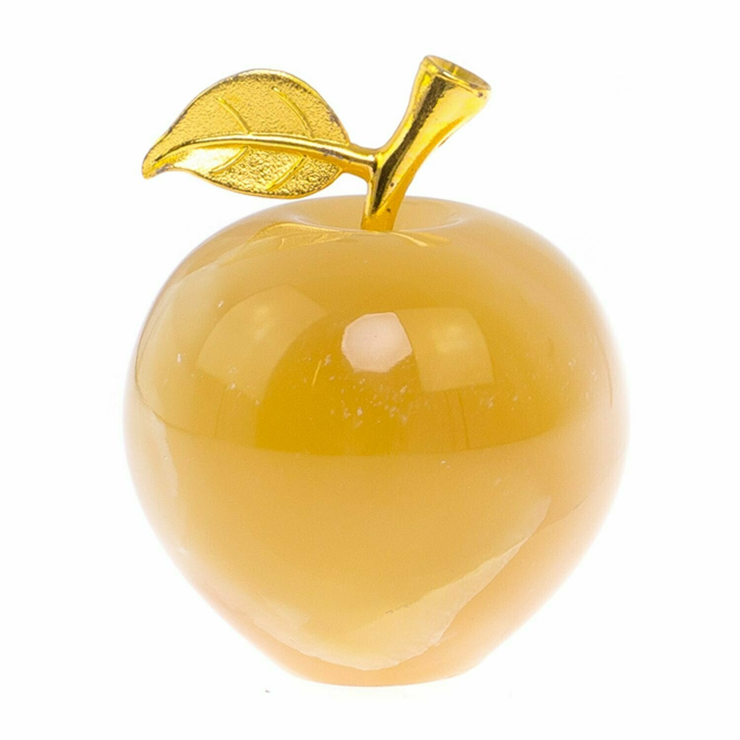 Яблоко из медового оникса 7,5х9,5 см (3) 125260