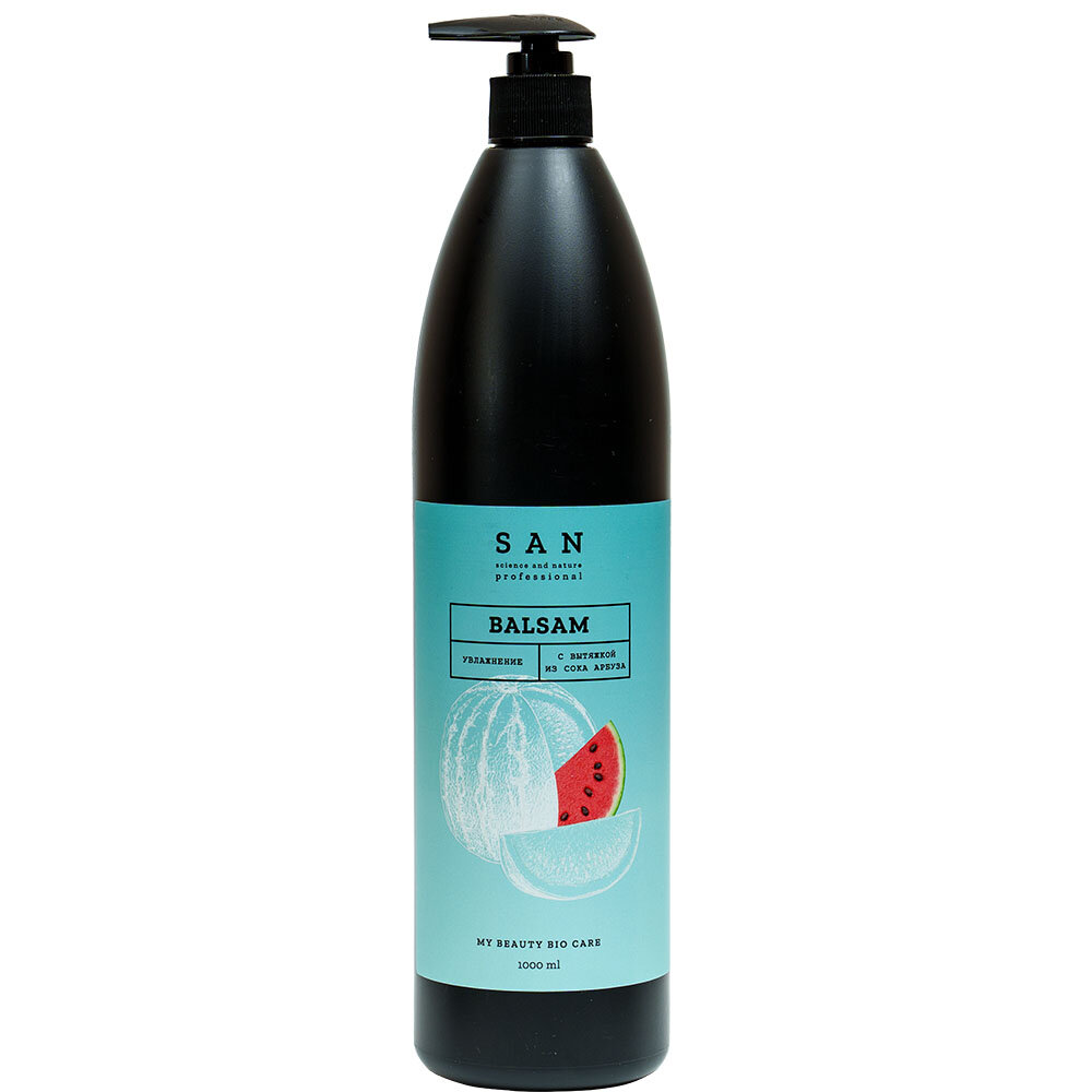 Бальзам для волос SAN Professional Бальзам увлажняющий с вытяжкой из мякоти и сока арбуза 1000мл