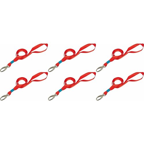 ProMega Держатель для бейджа Office на карабине красный 6 шт 620₽