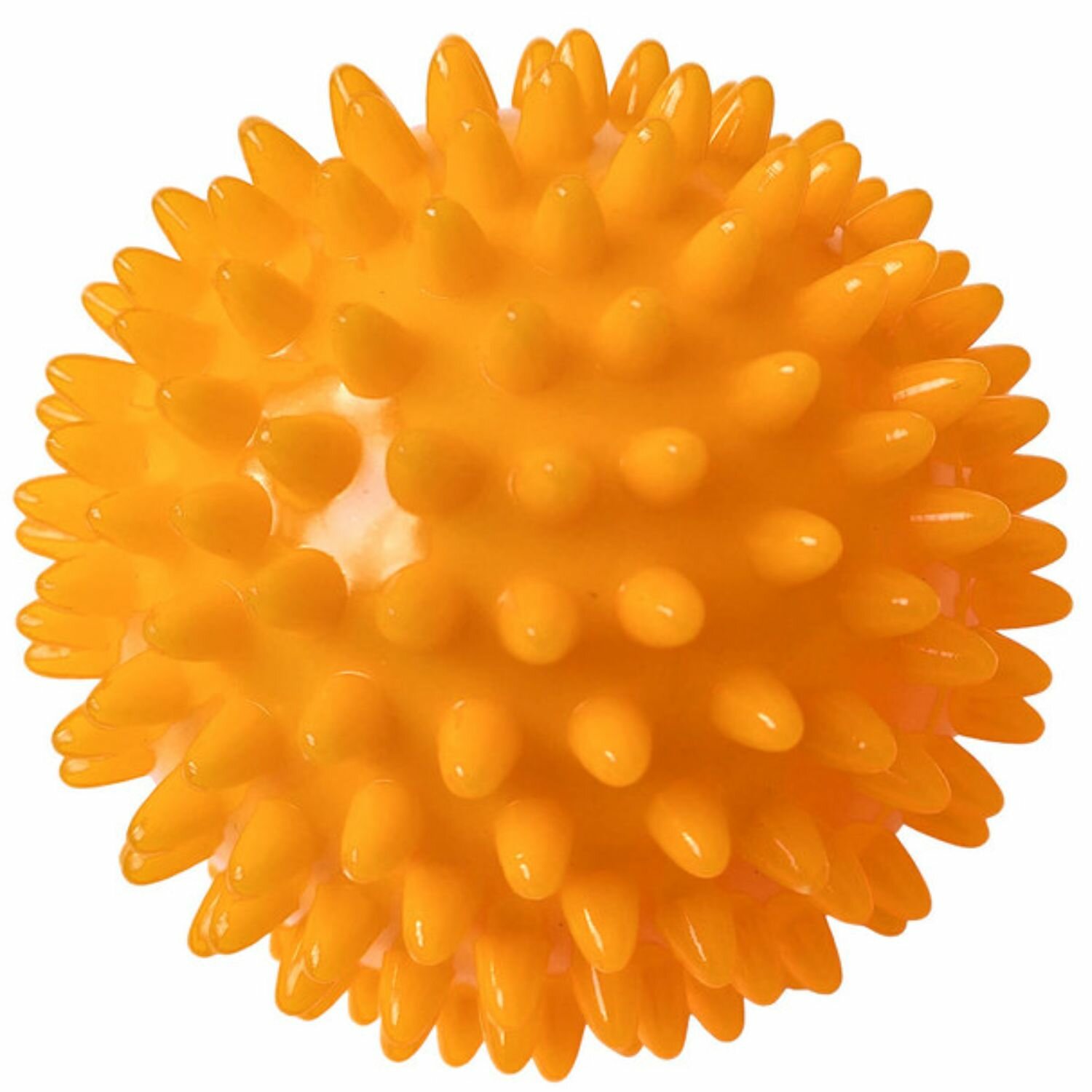 Мяч массажный "Жесткий" 7 см, желтый