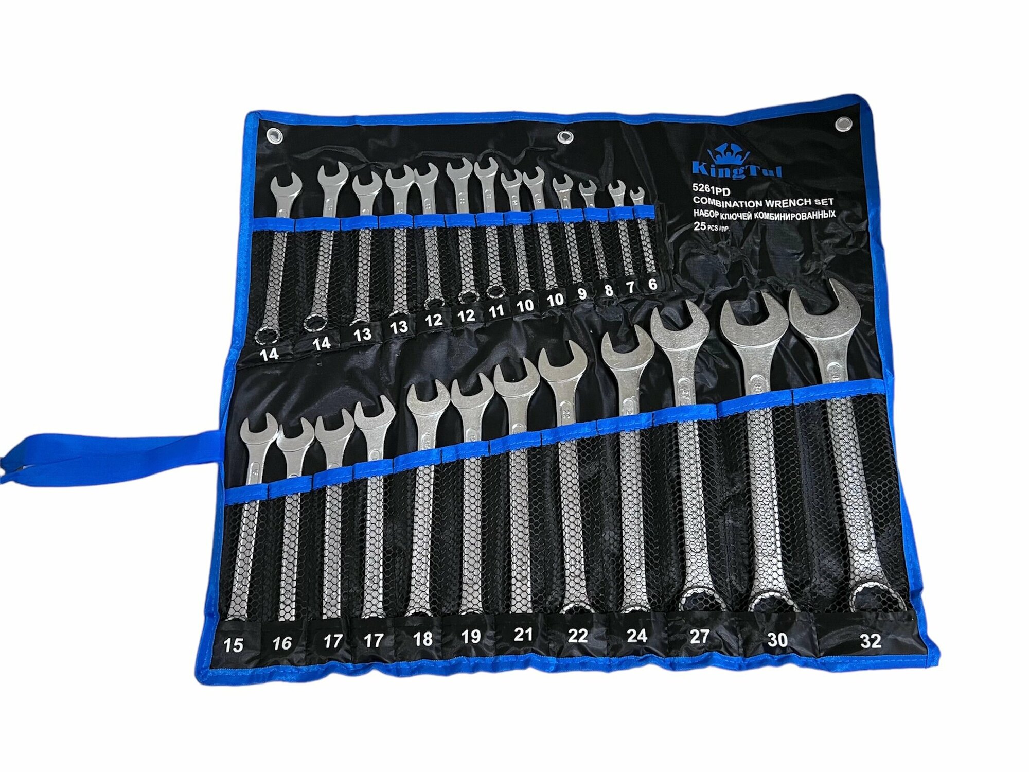 фото Набор комбинированных ключей KingTul 6-32 мм, 25 предметов kt-5261pd
