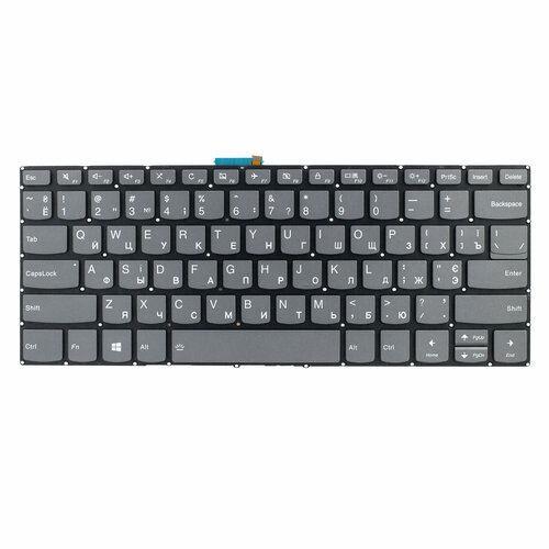 Клавиатура с подсветкой для Lenovo ideapad 3 14ada05 / 1 14igl05 / 330s-14ikb / s340-14api / 3 14igl05 / 3 14itl05 / 330s-14ast v330-14ikb