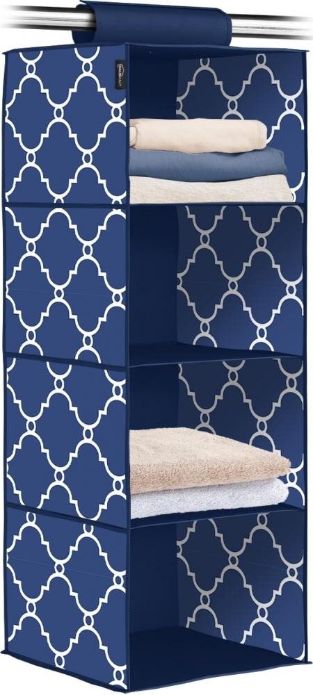 Кофр подвесной для хранения Nika HBS1/SC Haushalt scandinavian 4 секции 30х30х84 см