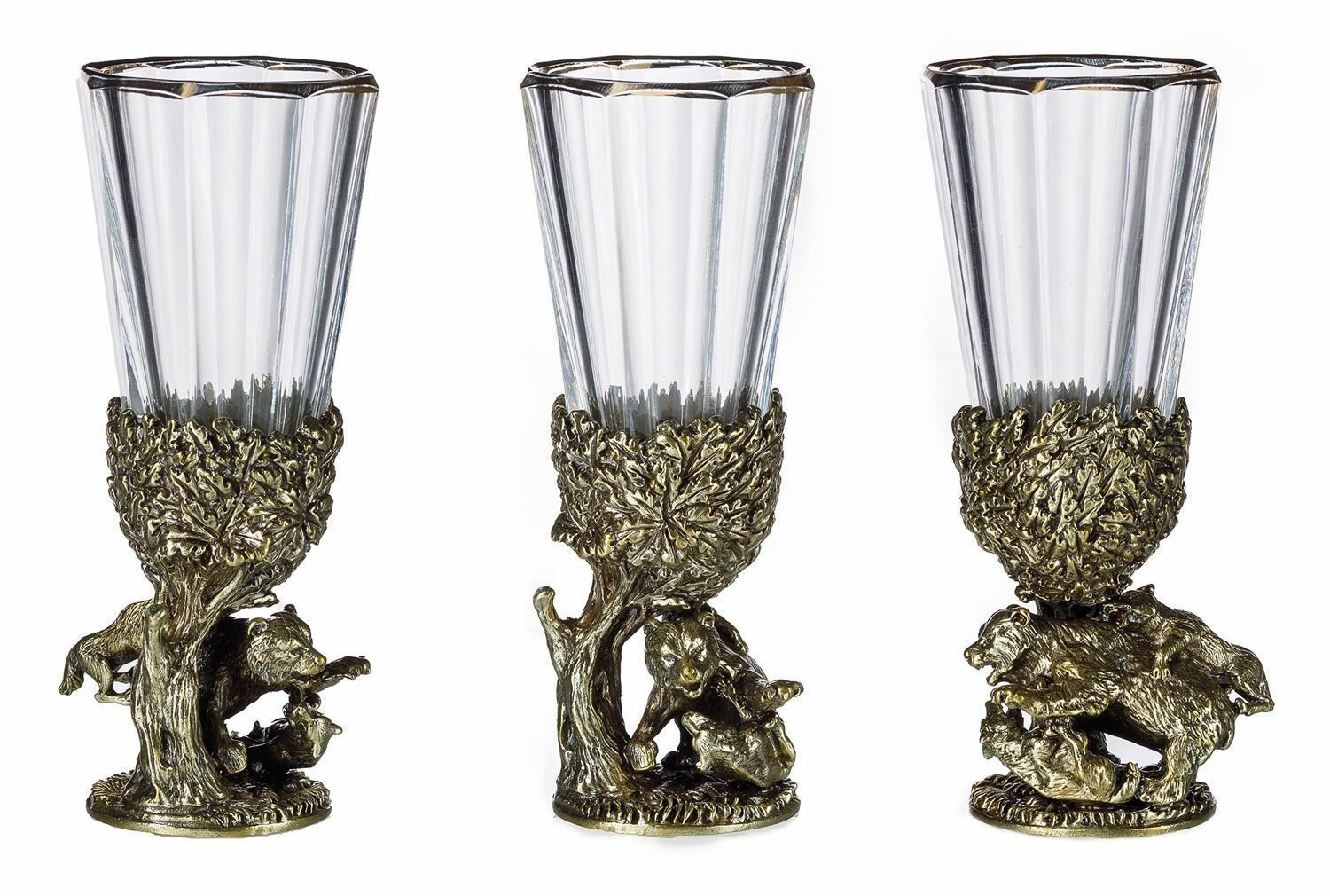 Лафитники - Русский Лес 2шт (Медведь, Кабан) — фото 1