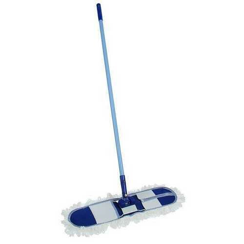фото Швабра профессиональная плоская, овал 60см, ручка до 115см