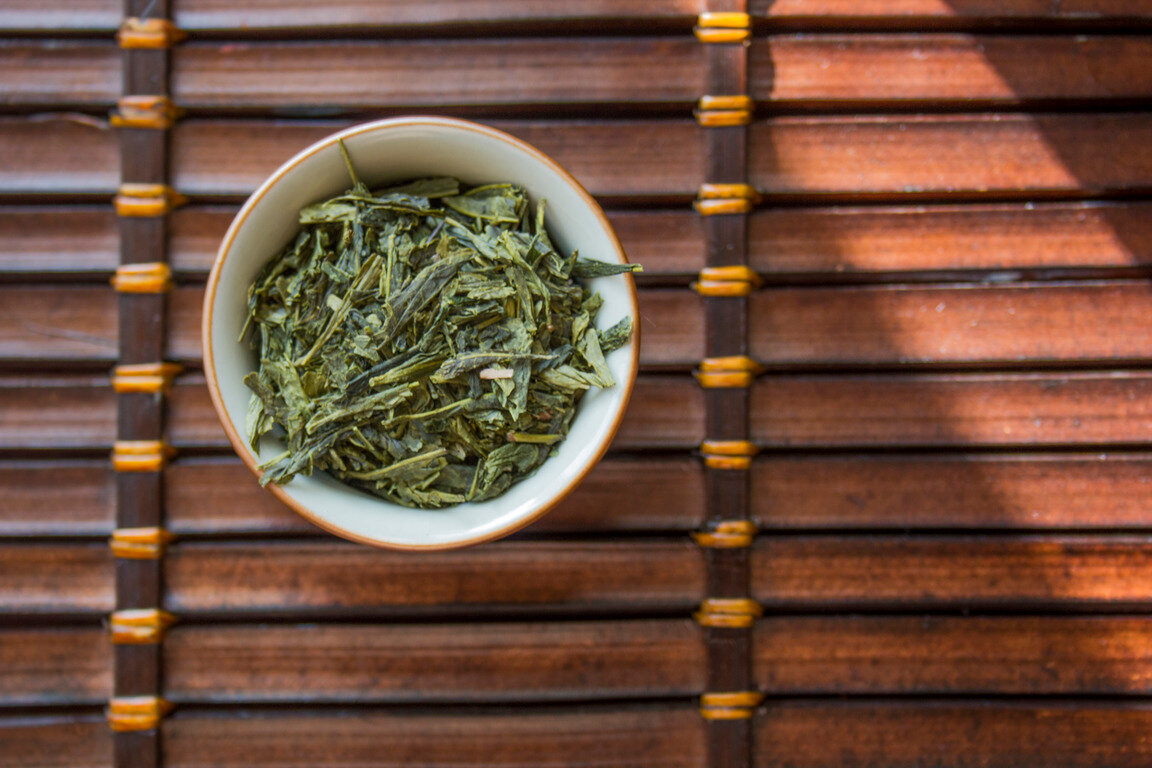 "Сенча" Зеленый листовой чай из Китая 100 гр пачка