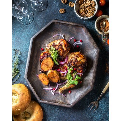 Деревянный поднос 