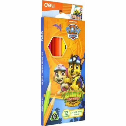 Цветные карандаши DELI Paw Patrol EC116-12