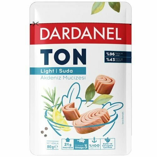 DARDANEL Тунец Light 80 гр 12 пакетиков (LIGHT TON BALIGI PAKET)