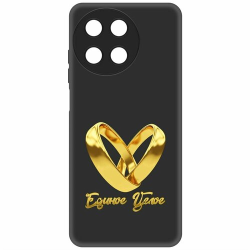 Чехол-накладка Krutoff Soft Case Единое целое для Realme 11 4G черный чехол накладка krutoff soft case единое целое для iphone 11 черный