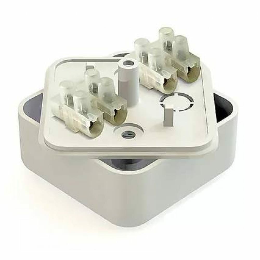 Распределительная коробка GREENEL с клеммной колодкой 50х50х20 БЕЛАЯ GE41206-01