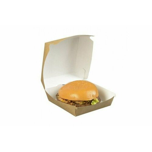 Упаковка для бургеров 150 штук / Коробки для бургеров ECO BURGER L 140х140х70