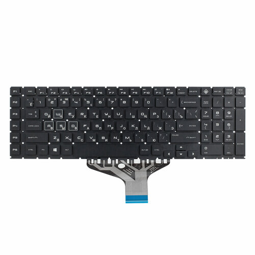 фото Клавиатура с rgb подсветкой для ноутбука hp omen 17-cb0000 / omen 17-cb1000 der-kit
