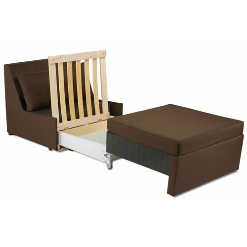 Кресло-кровать такка, 81х90(229)х71, коричневый, ГУД ЛАКК