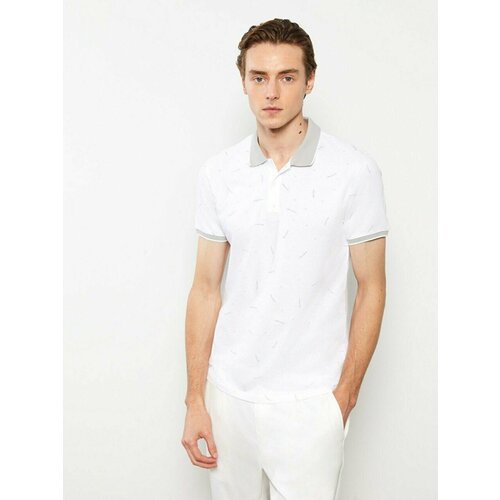 фото Поло balins, размер 2xl, белый, серый