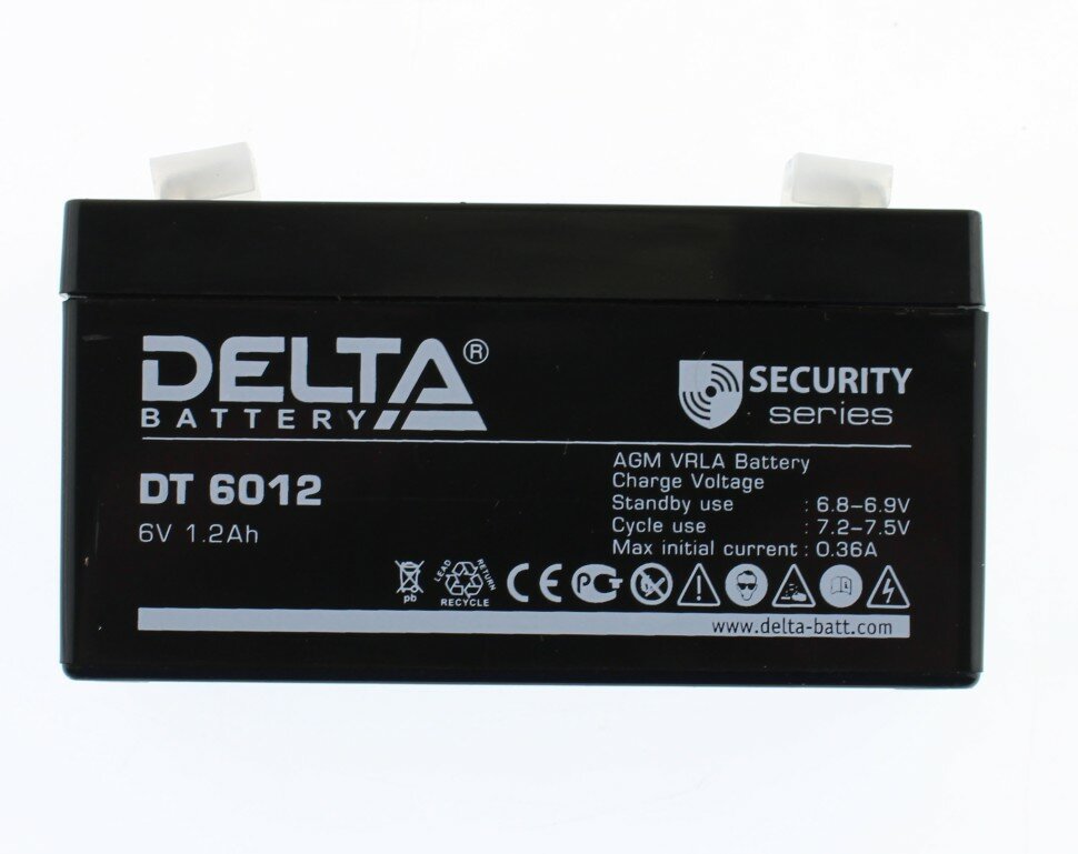 Аккумуляторная батарея для ИБП Delta DT , 6V, 1.2Ah - фото №13