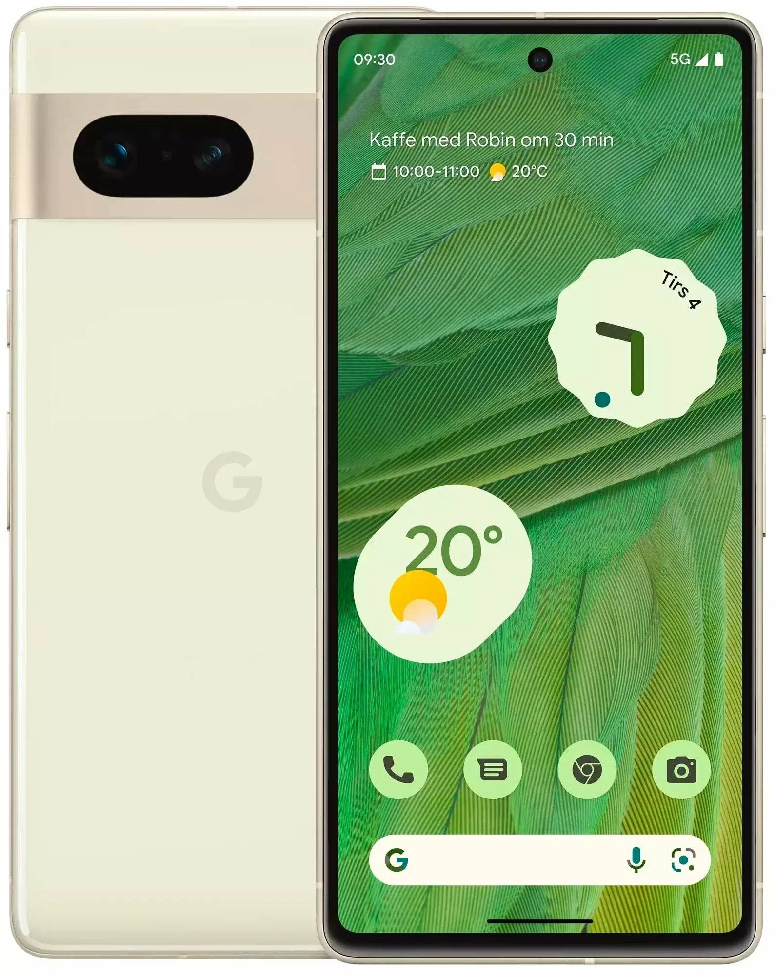 Смартфон Google Pixel 7 8/128 ГБ JP, Dual: nano SIM + eSIM, желто-зеленый