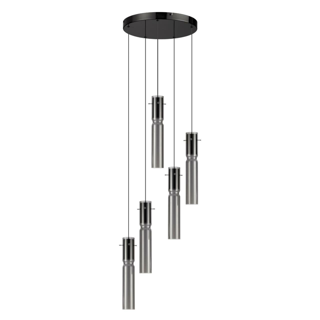Светильник подвесной Odeon Light Scrow 5058/25L, LED, 25Вт, кол-во ламп:5шт., Черный