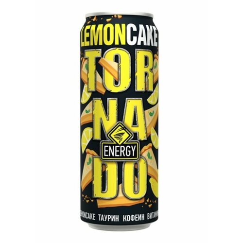 Энергетический напиток TORNADO ENERGY LEMONCAKE 0.45 л 6 банок