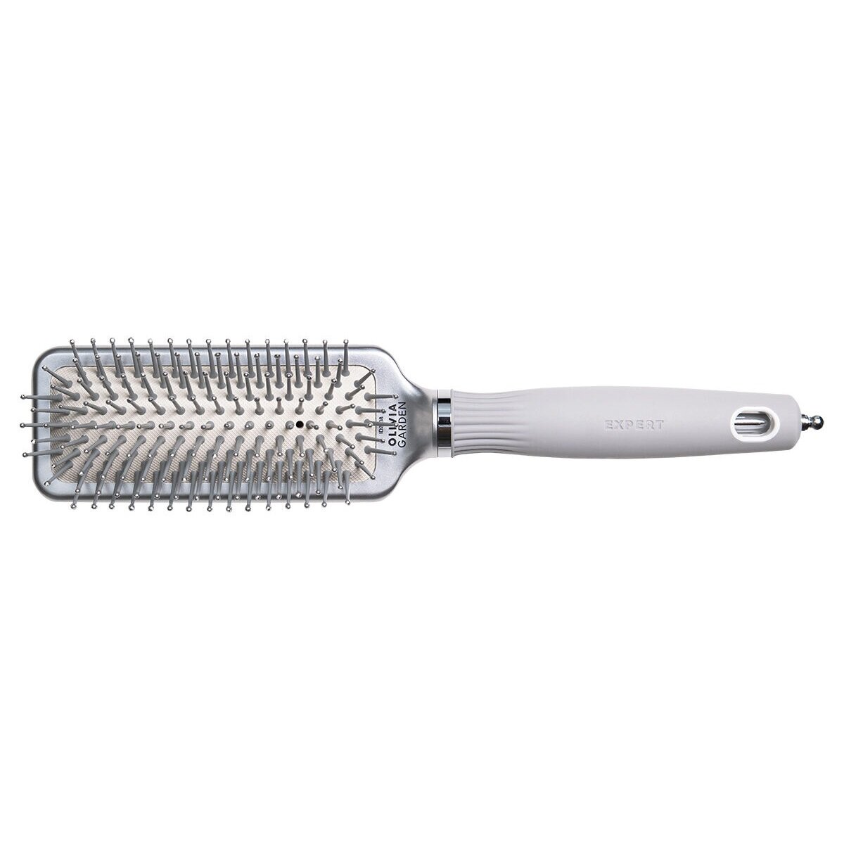 фото Щетка массажная Olivia Garden Expert Care Rectangular Nylon Bristles Silver S