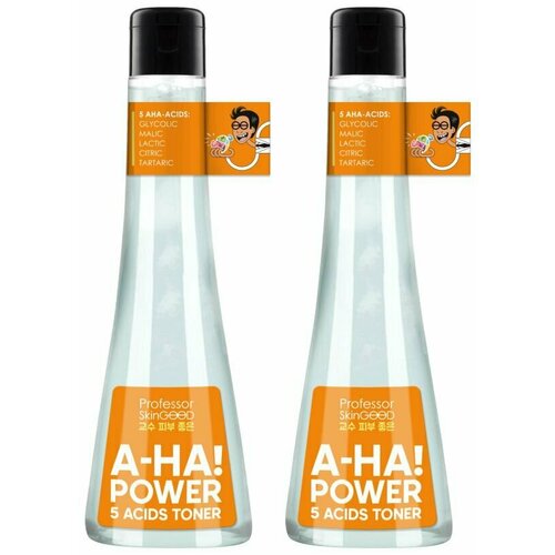 Professor SkinGOOD Тоник-пилинг A-HA! Power 5 Acids Toner, с AHA-кислотами 125 мл , 2 шт