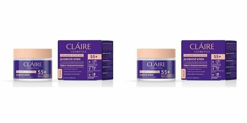 Claire Cosmetics Дневной крем 55 Collagen Active Pro 50 мл, 2 шт