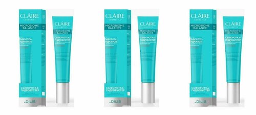 Claire Cosmetics Сыворотка-гидробустер для лица Microbiome Balance Для сухой и чувствительной кожи, 20 мл, 3 штуки