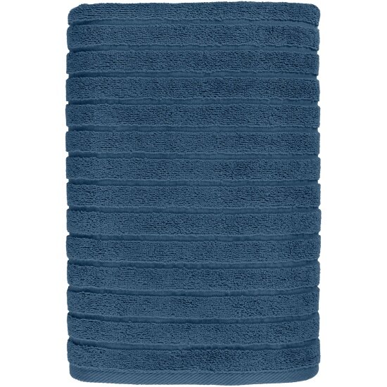 фото Полотенце махровое волшебная ночь Wave, Темно-лазурный, 70х140