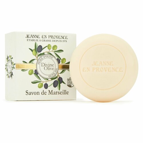 Jeanne En Provence Мыло косметическое твердое для тела Divine Olive, 100 гр