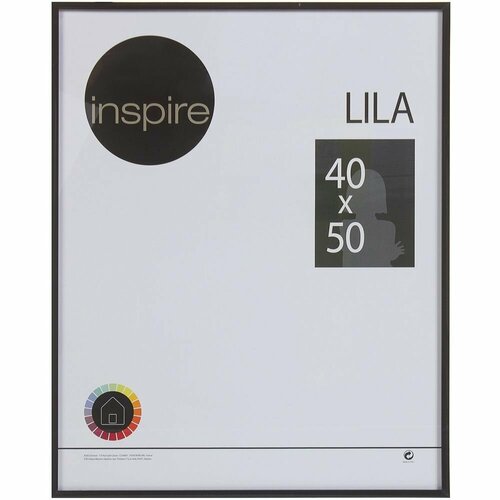 Рамка Inspire Lila 40х50 см цвет чёрный рамка inspire lucia 50x40 см цвет бежевый