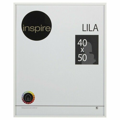 Рамка Inspire Lila 40х50 см цвет белый рамка inspire lucia 50x40 см цвет бежевый