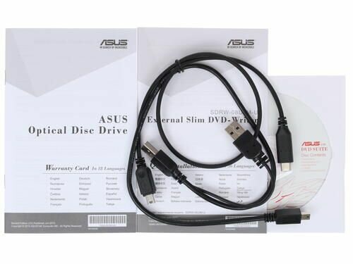 Оптический привод DVD-RW ASUS SDRW-08U9M-U внешний USB серебристый Ret [sdrw-08u9m-u/sil/g/as]