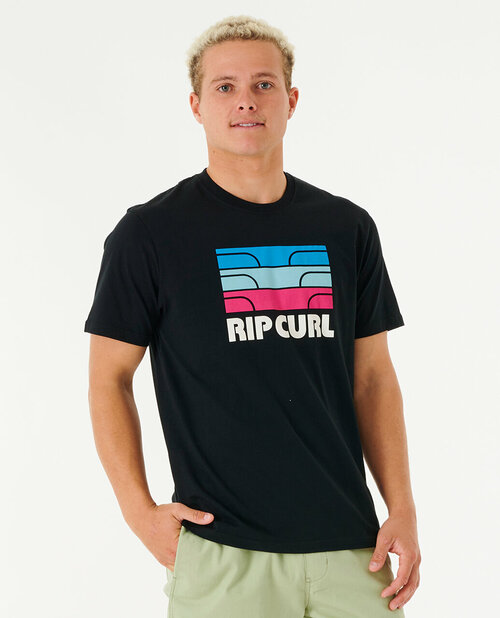 Футболка RIP CURL, размер S, черный