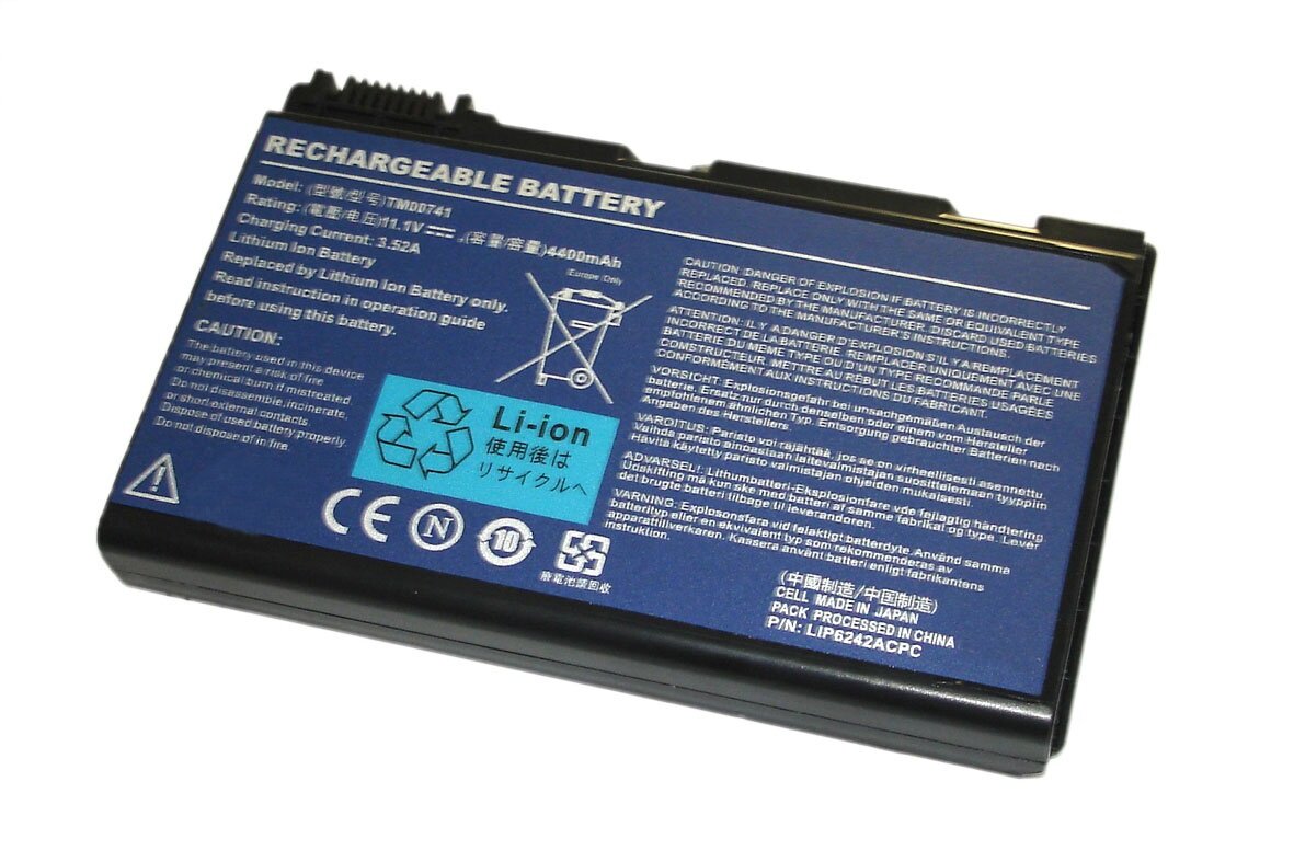 Аккумулятор для ноутбука Acer Extensa 5120 5610 7120 7620 TravelMate 5220 7720 Series. 11.1V 5200mAh TM00772 CONIS72