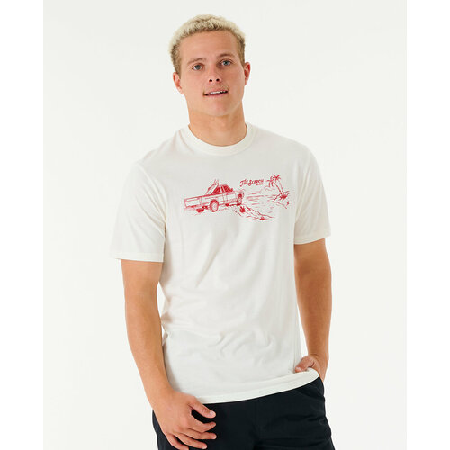 фото Футболка rip curl, размер s, бежевый