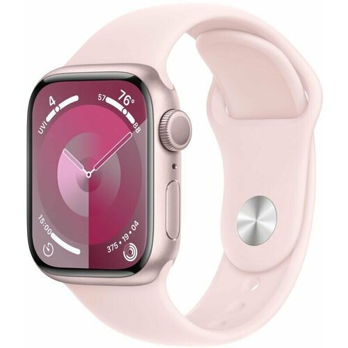 Смарт-часы Apple Watch Series 9 45mm Pink Aluminium Case with Light Pink Sport Band M/L