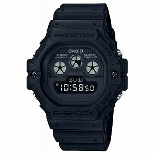 Наручные часы CASIO G-Shock DW-5900BB-1, черный, серебряный casio dw 5600skc 1