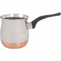 Турка с медным дном Mallony выполнена из стали. Она станет самым настоящим помощником при приготовлении ароматного  ...