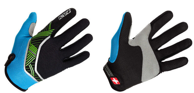KV+ CAMPRA gloves for NW & skiroll black, royal