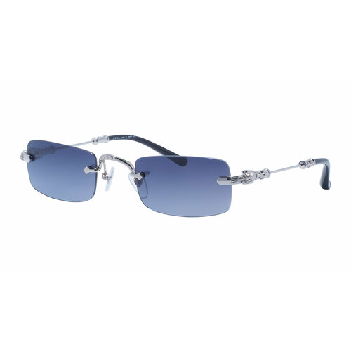 Солнцезащитные очки TATTVA, голубой, серебряный