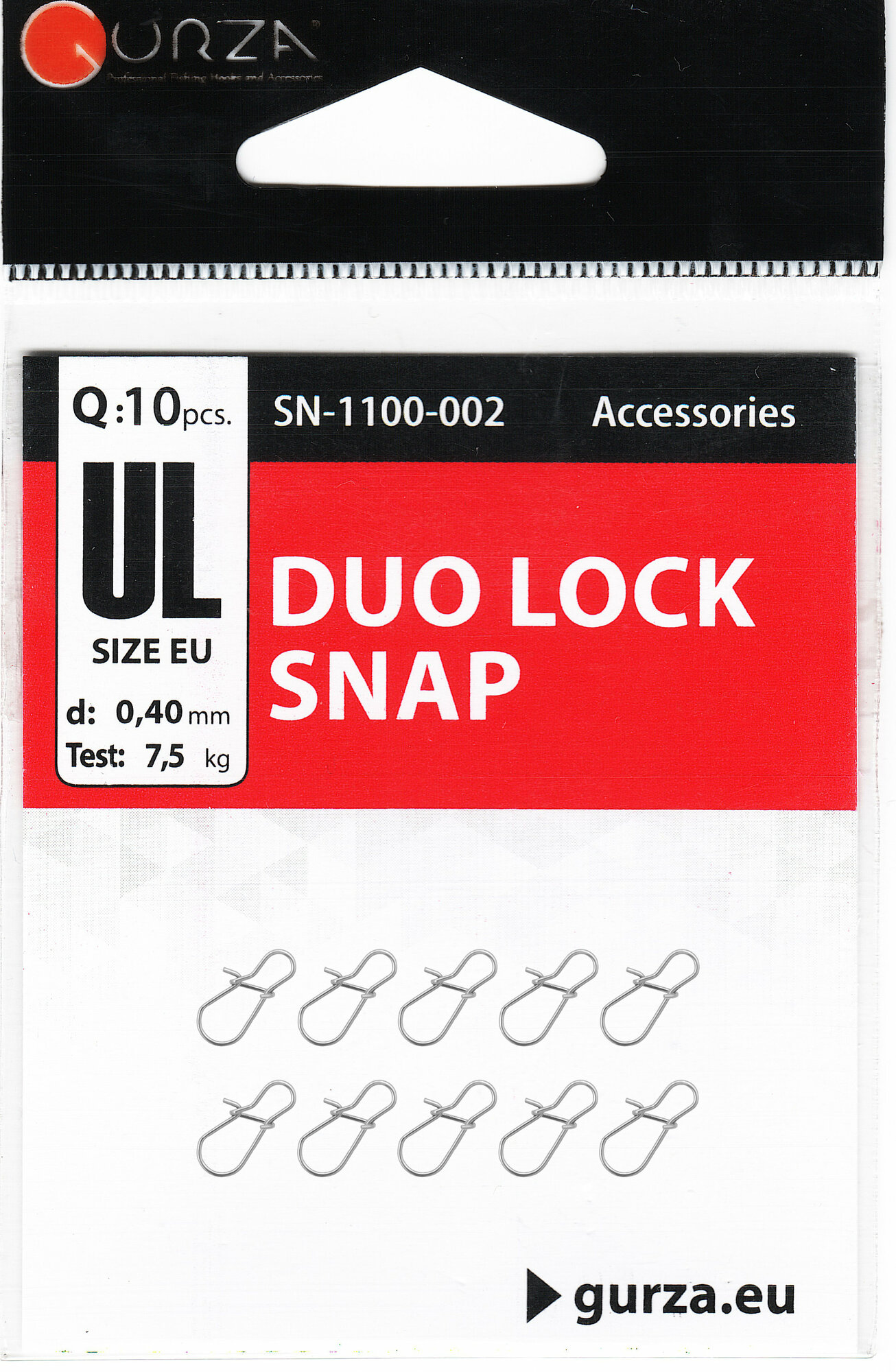 Застежки GURZA DUO LOCK SNAP (10шт) размер UL