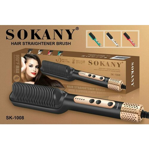 Горячая Электрическая расчёска для укладки и выпрямления волос PERFECT HAIRSTYLE Плойка для волос SOKANY SK-1008 84500₽