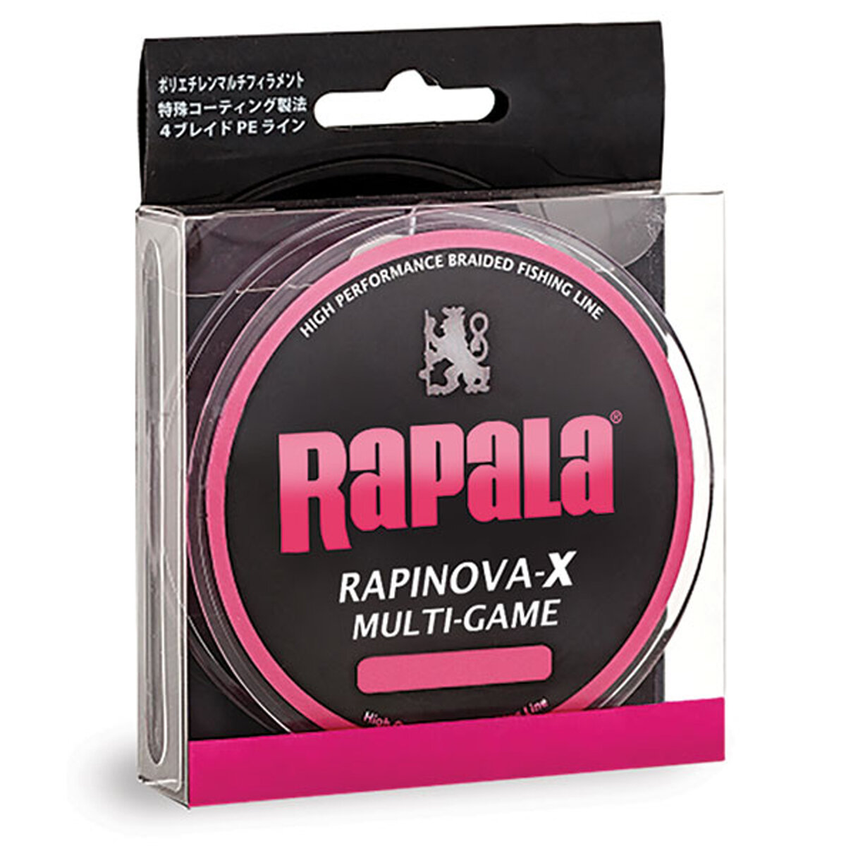 Леска плетеная RAPALA Rapinova-X MULTI GAME розовая 100м #0.4/8.8LB/0.10 мм
