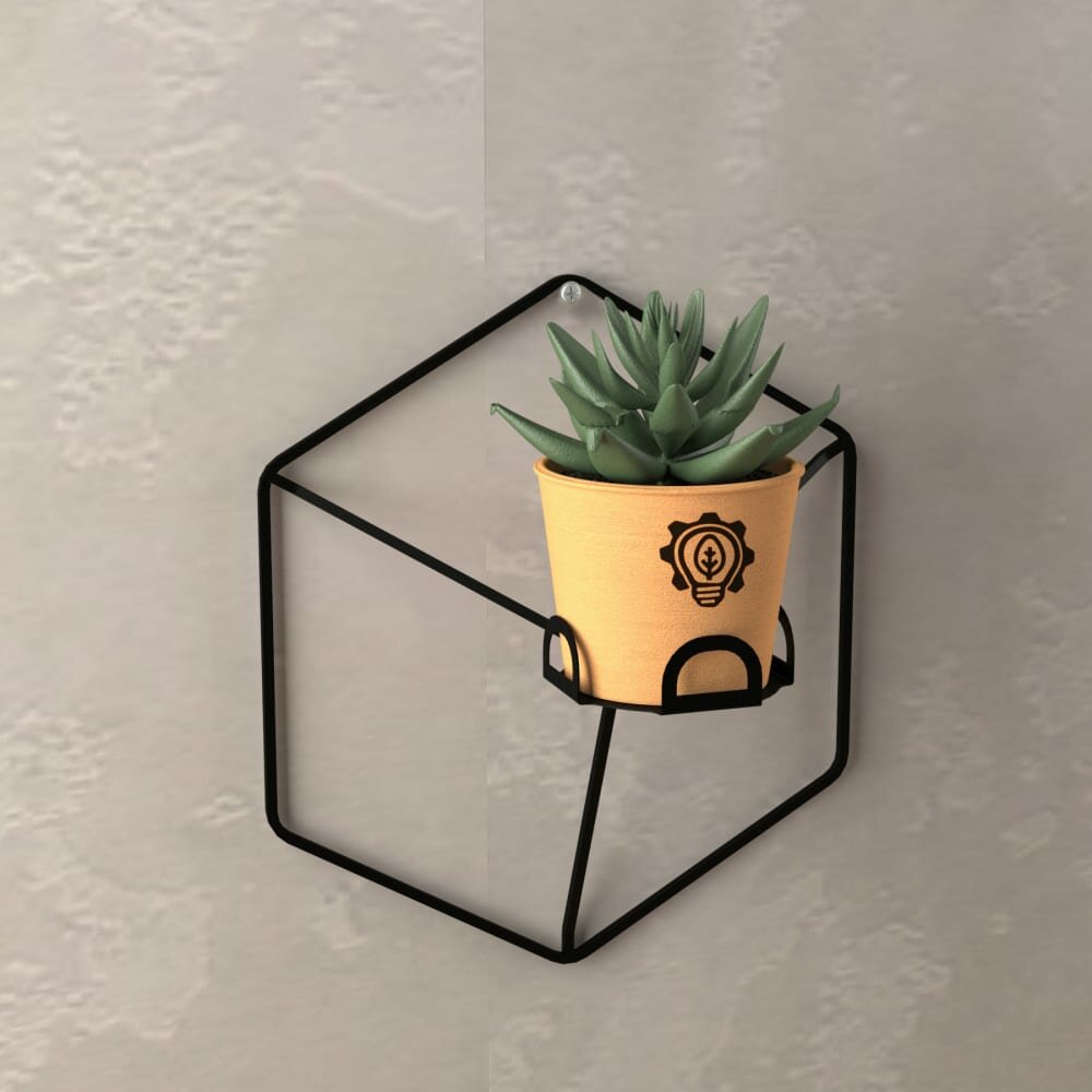 фото Настенный держатель для свечей и кашпо EMBODIMENT EMB-HOFC-W-B