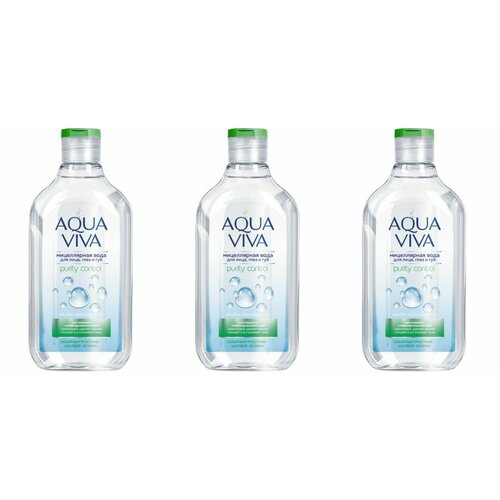 ROMAX Мицеллярная вода для жирной и комбинированной кожи Aqua Viva, 300 мл - 3 шт